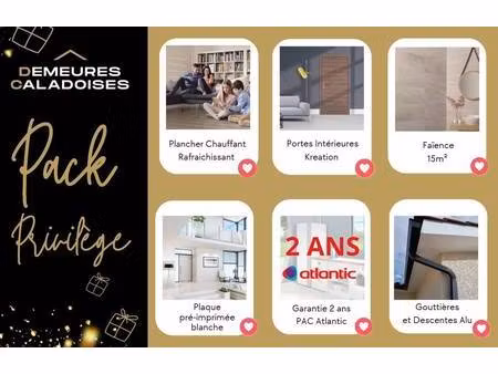 terrain avec maison neuve à vendre