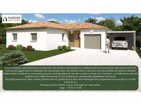 terrain avec maison neuve à vendre