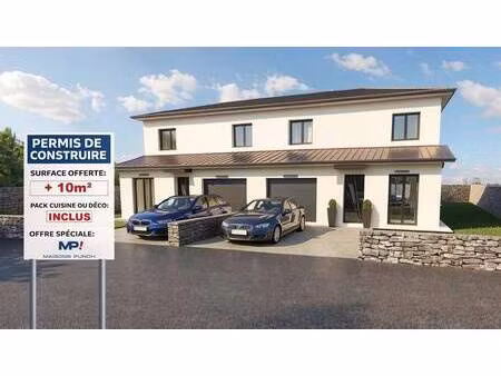 terrain avec maison neuve à vendre