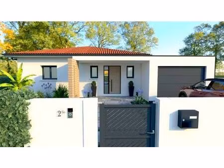 terrain avec maison neuve à vendre