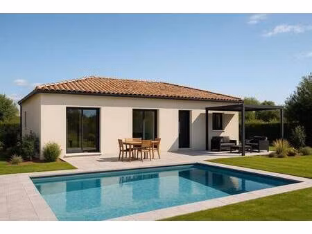 terrain avec maison neuve à vendre