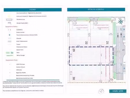 terrain constructible viabilisé à vendre