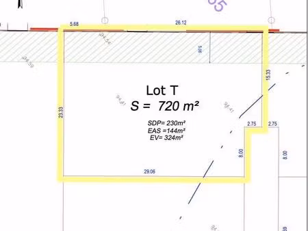 terrain constructible viabilisé à vendre