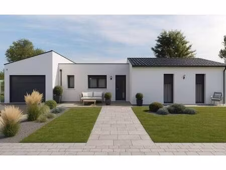 terrain avec maison neuve à vendre