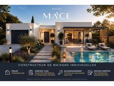 terrain avec maison neuve à vendre