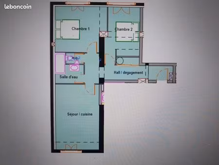 appartement t3  61 m²  quartier st roch