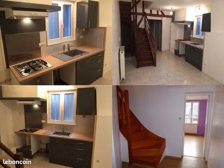 maison de ville/appartement centre le neubourg à louer