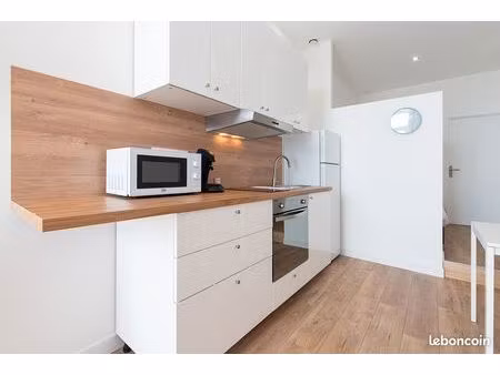 grand t1 bis 30m² meublé rénové centre ville de mâcon - place aux herbes