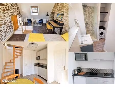 duplex indépendant meublé dans longère rénovée à pluneret (56)