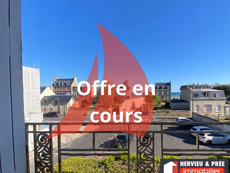 appartement à vendre à saint-aubin-sur-mer  cave  à 50 mètres de la plage  vue dégagée et 