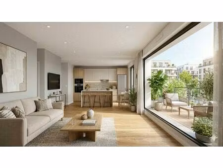 un appartement familial avec double terrasse au cœur des docks de saint-ouen