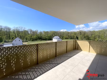 f2 neuf de standing avec grande terrasse à issenheim