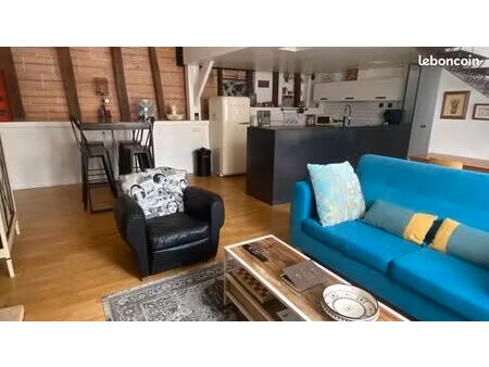 superbe loft meublé décoration vintage industriel centre auray