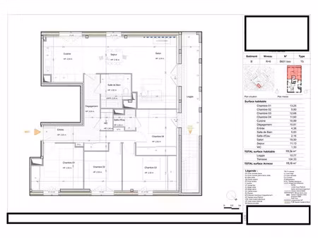 vente appartement 5 pièces 113 m² à nantes (44000)  857 000 €