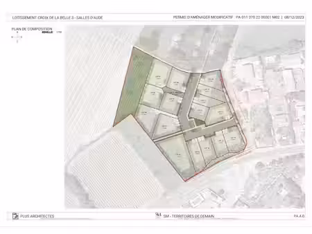 vente terrain 341 m² à salles-d'aude (11110)  89 900 €