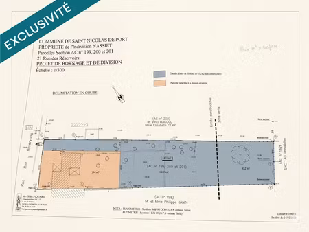 vente terrain à batir 1492 m² à saint-nicolas-de-port (54210)  120 000 €