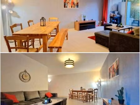 a louer - grand 2 pièces meublé - rez-de-jardin surélevé -