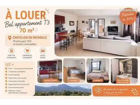 appartement 70m² valserhône