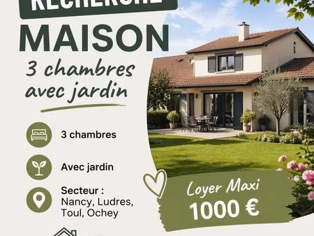recherche maison secteur toul  nancy  ochey ludres