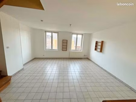 duplex t3 46 m² – 2 chambres – centre thiberville – lumineux & calme