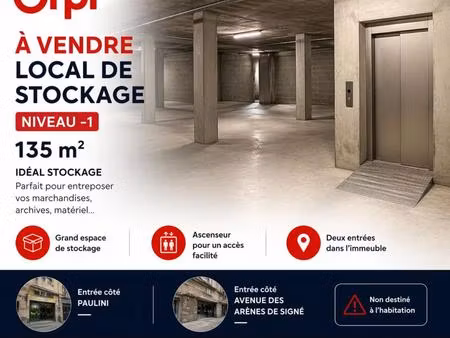 nice / bas cimiez local de stockage