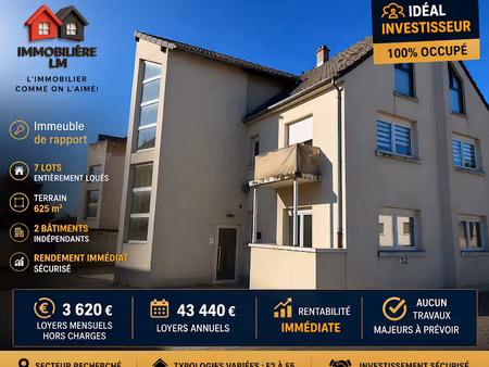 vente immeuble à l'hopital (57490)  470 250 €