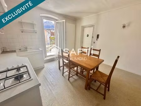 hyper centre de briançon  t3 lumineux avec balcon