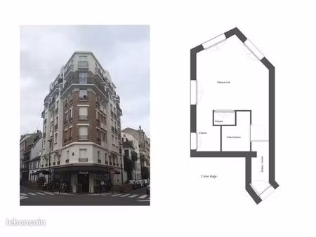 boulogne nord - quartier notre-dame - studio 19 m2 - 900 eur cc