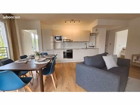 appartement 4 pièces neuf & meublé (74 m²) avec terrasse + parking – le plessis trévise