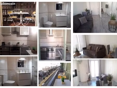 location studio f1 22 m² avec balcon – centre nice  rue de la liberté