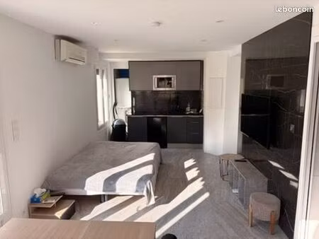 trés beau studio avec une grande terrasse à 50m de la mer