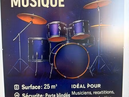 local musique 25 m2 insonorisé