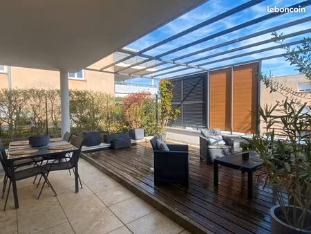 t3 avec grande terrasse et jardin de 100m² - gex