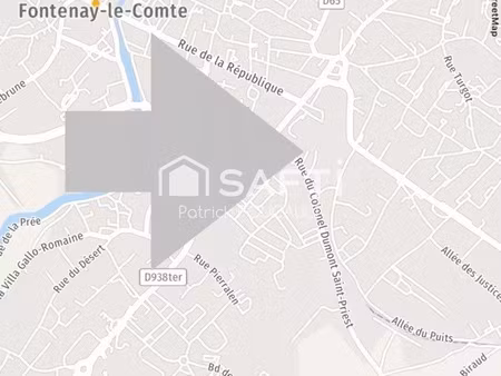 vente terrain 1045 m² fontenay-le-comte (85200)