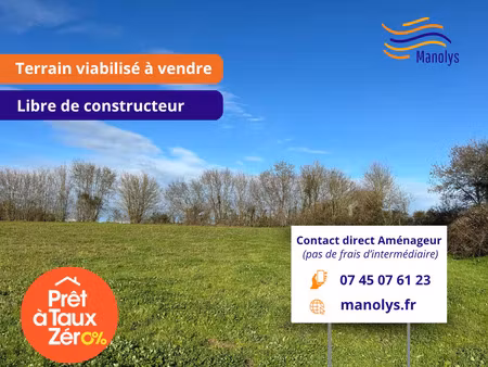 vente terrain 347 m² saint-pierre-la-noue (17700)
