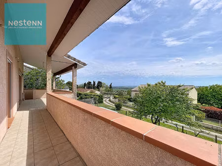 maison vue pyrénées 175m²  5 chambres  jardin et garage  4 min villefranche de lauragais p