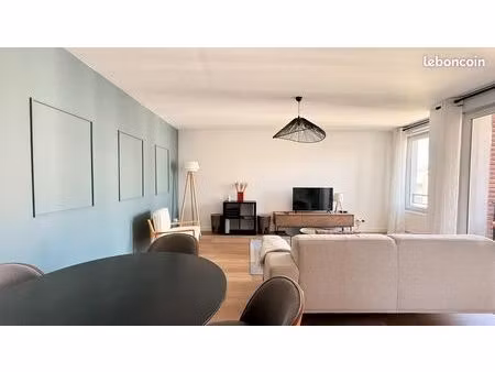 appartement t3 de 71m² meublé  balcon  box parking - secteur garibaldi lyon 7