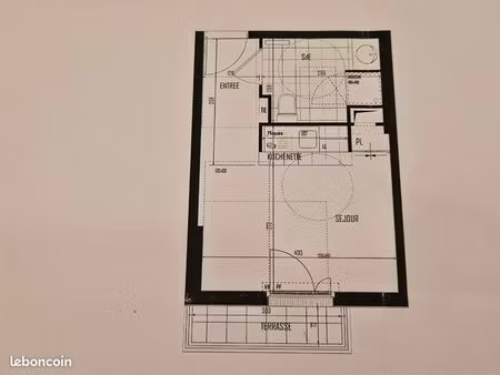 studio 1 pièce 22 m²