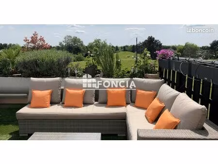 f2 cosy en centre ville bondouble avec grande terrasse plein sud de 38 m2 et box