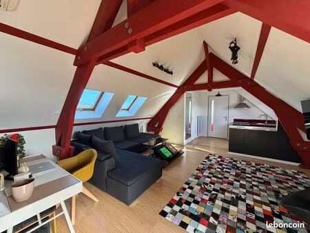 paray-vieille-poste - deux pièces traversant avec parking et terrasse