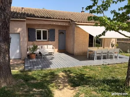 maison plain-pied 3 chambres  terrain 600m2 à cazilhac