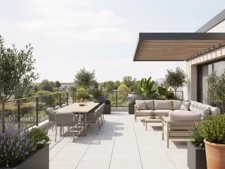 magnifique 4 pièces duplex avec grandes terrasses – projet neuf déjà livré – frais de nota