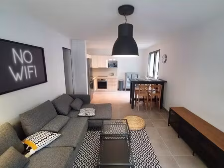 3 pièces meublé avec 2 terrasses et garage