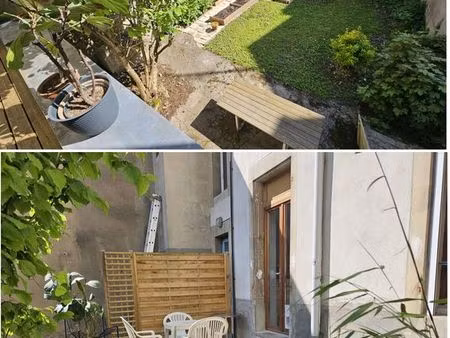 t3 centre ville avec jardin + terrasse