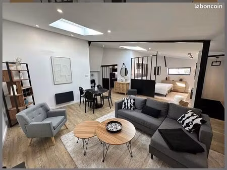 loft meublé clavette 74m2 tout équipé wifi parking idéal mission pro