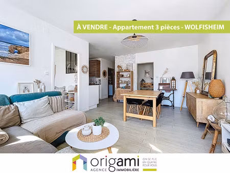 appartement wolfisheim 3 pièce(s) 63 m2