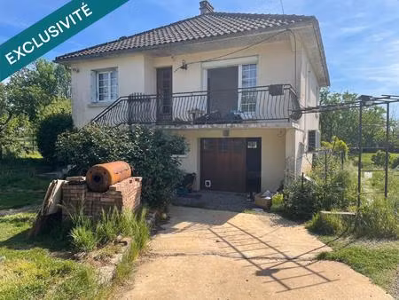 maison sur sous-sol  3 chambres  terrain clos 1 200 m² au calme