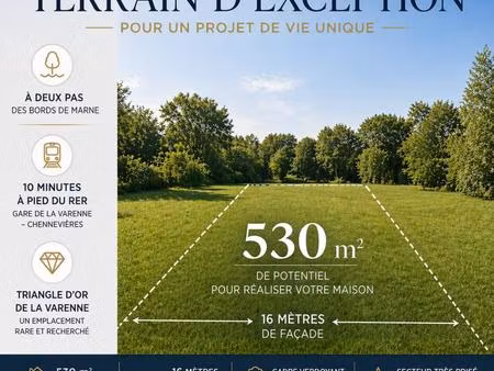 terrain constructible triangle d'or la varenne