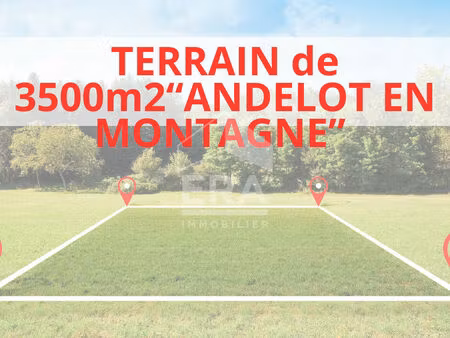 terrain 0 pièces 3500 m² à vendre / acheter andelot-en-montagne 39110 ? | era immobilier