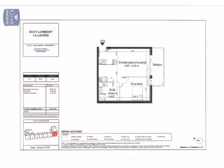 appartement à louer 2 pièces 44.4 m² - lormont (33) - 595€